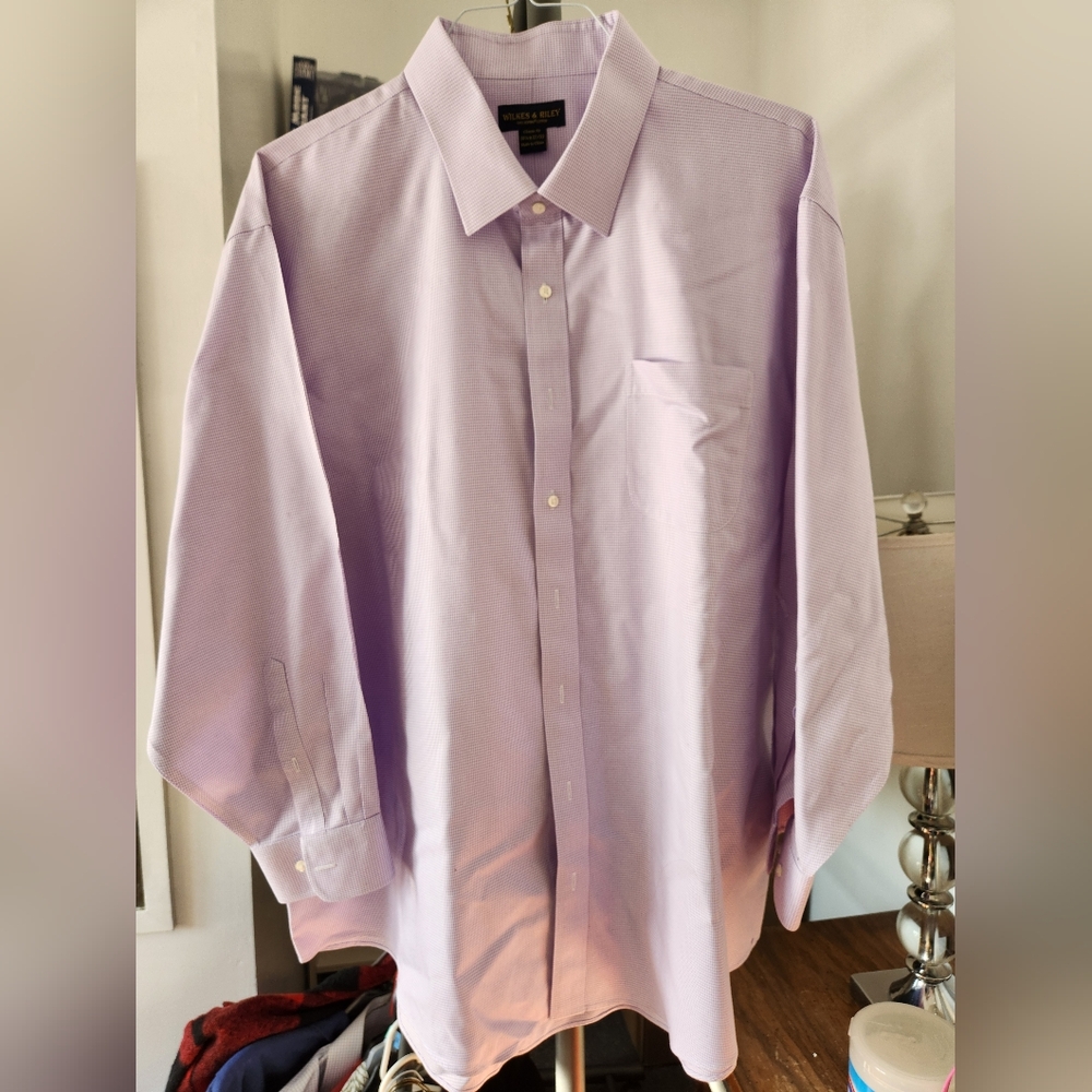Men's Wilkes & Riley Dress Shirt Size 18 1/2 x 32/33